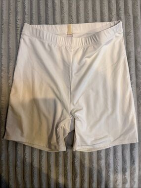 Skims White Women's Bike Shorts
